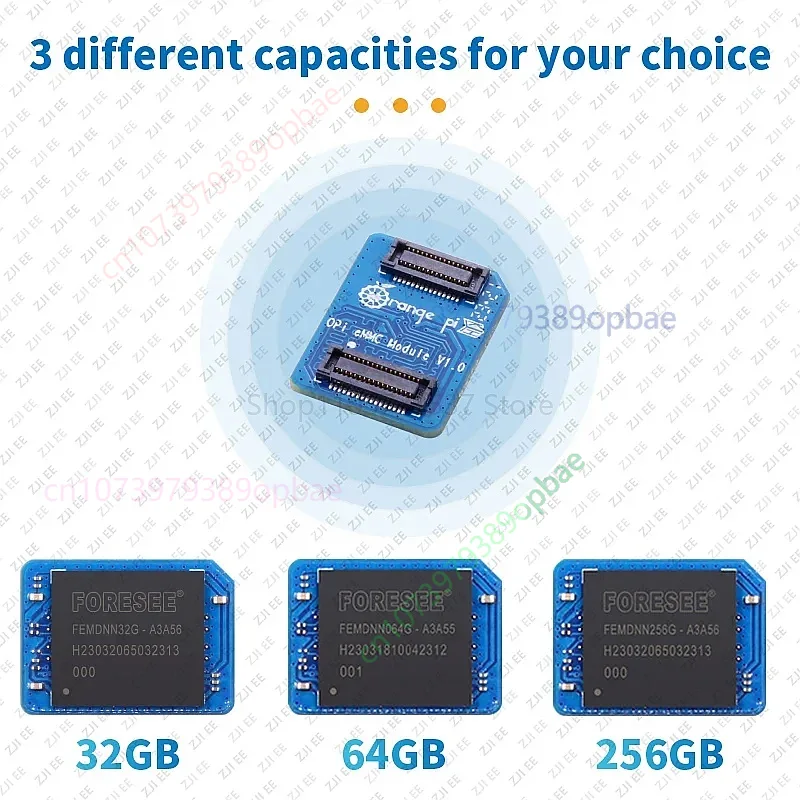 โมดูล EMMC สำหรับเปลี่ยน ขนาด  - Orange Pi 5 Plus 32Gb บทวิจารณ์และราคา