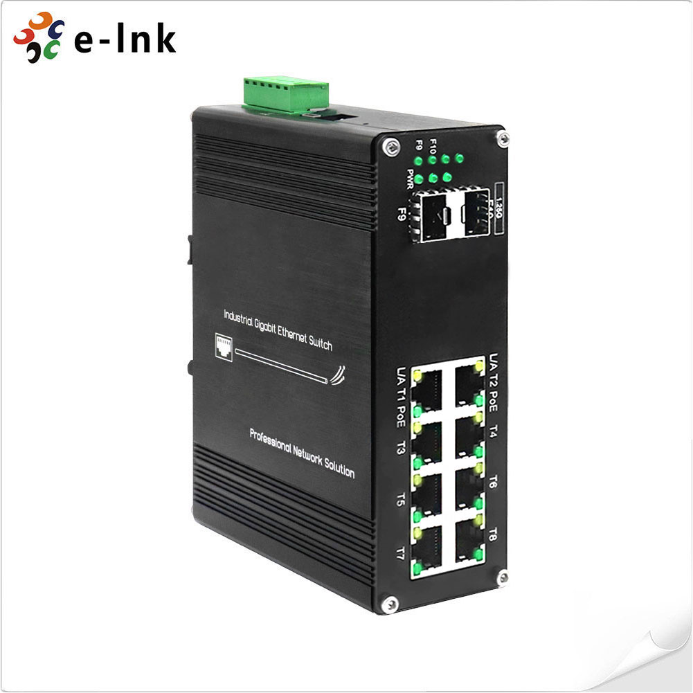 สวิตช์อุตสาหกรรมแบบจัดการ 8 พอ - Managed Gigabit Poe Switch 8 Port 802.3At บทวิจารณ์และราคา